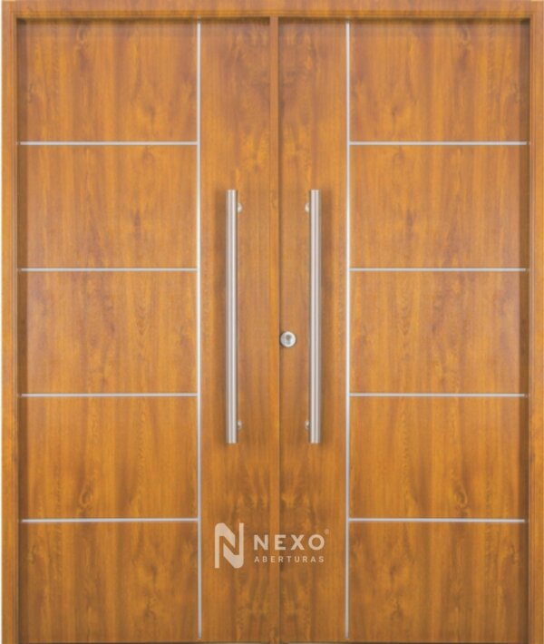 Puerta Doble 5 Tableros NEXO Deluxe wood