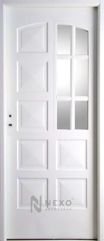Puerta Económica 10 Tableros con Vidrio Lateral NEXO Eco