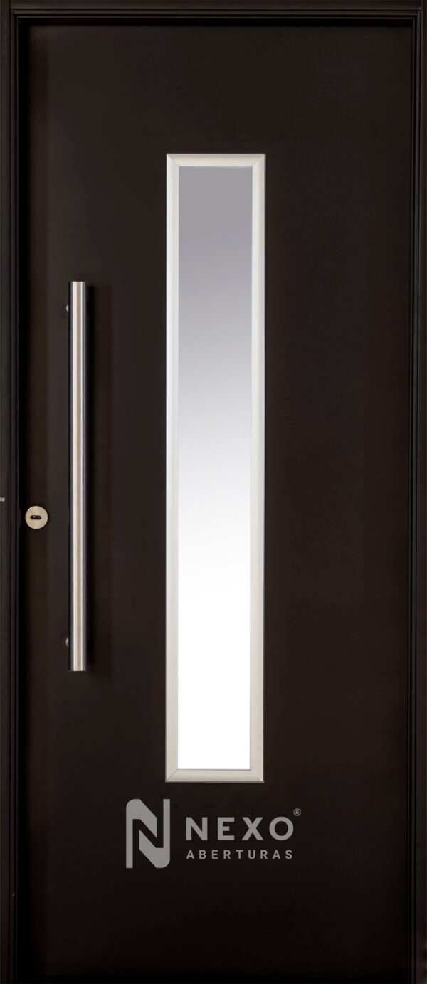 Puerta Lisa con Vidrio Central NEXO Galva