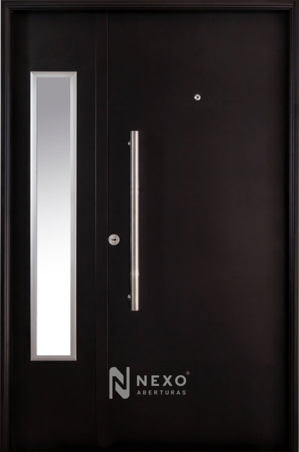 Puerta y Media Lisa con Vidrio Lateral NEXO Galva