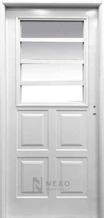 Puerta 8 Tableros Medio Vidrio NEXO Intermedia
