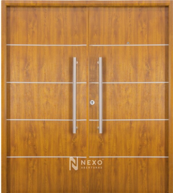 Puerta Doble Lisa con Detalles NEXO Deluxe Wood