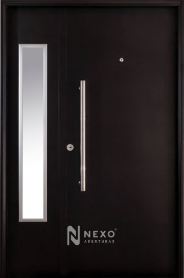 Puerta y Media Lisa con Vidrio Lateral NEXO Galva