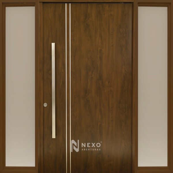 Portada Pivotante Doble Ciega Lisa con Detalles NEXO Deluxe Wood Pivotante - Image 2