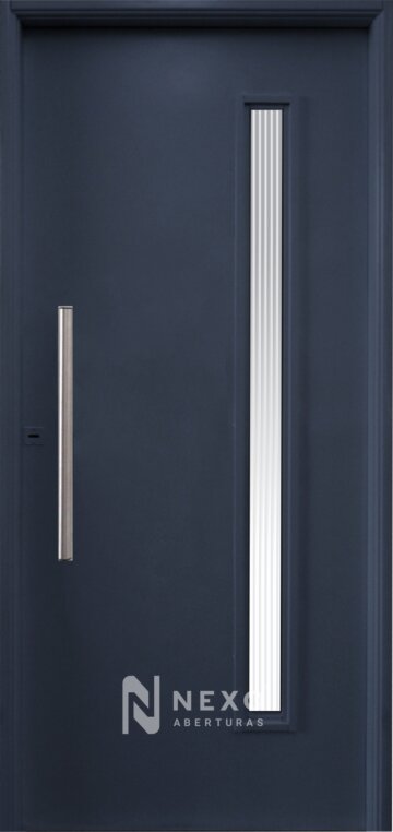 Puerta Lisa con Vidrio Lateral NEXO Semi Premium