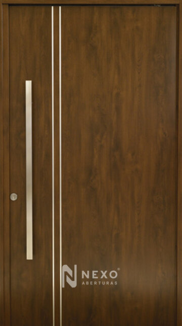 Puerta Ciega Lisa con Detalles NEXO Deluxe wood pivotante