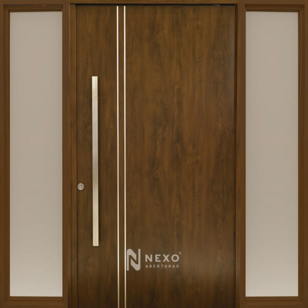 Portada Pivotante Doble Ciega Lisa con Detalles NEXO Deluxe wood pivotante - Image 2